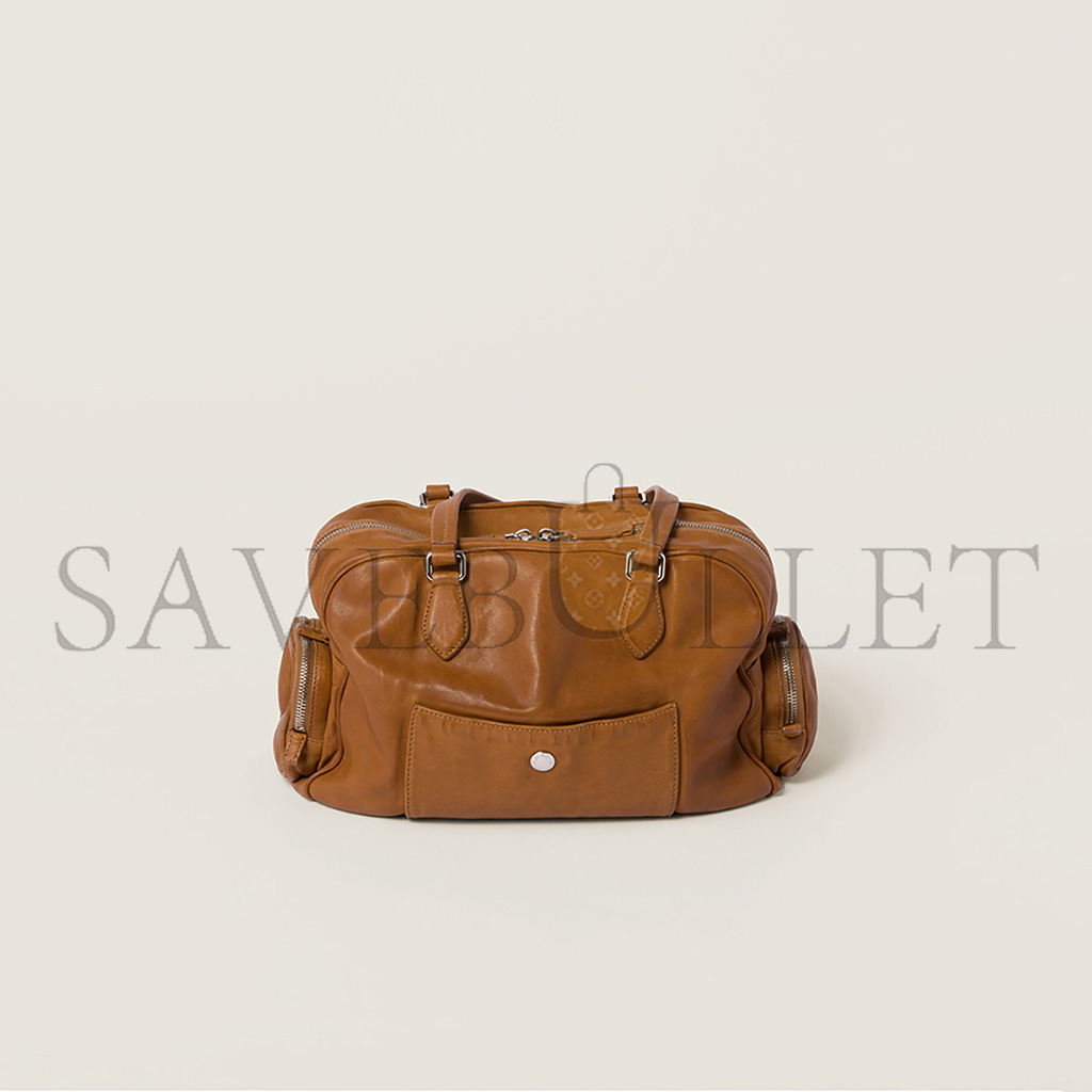 M1v M1v nappa leather top-handle bag 5bb159 (32*22*14cm)